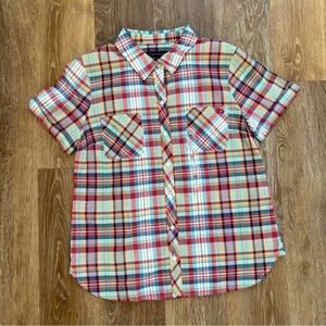 Tommy Hilfiger Men's Colorful Plaid Button Down Shirt